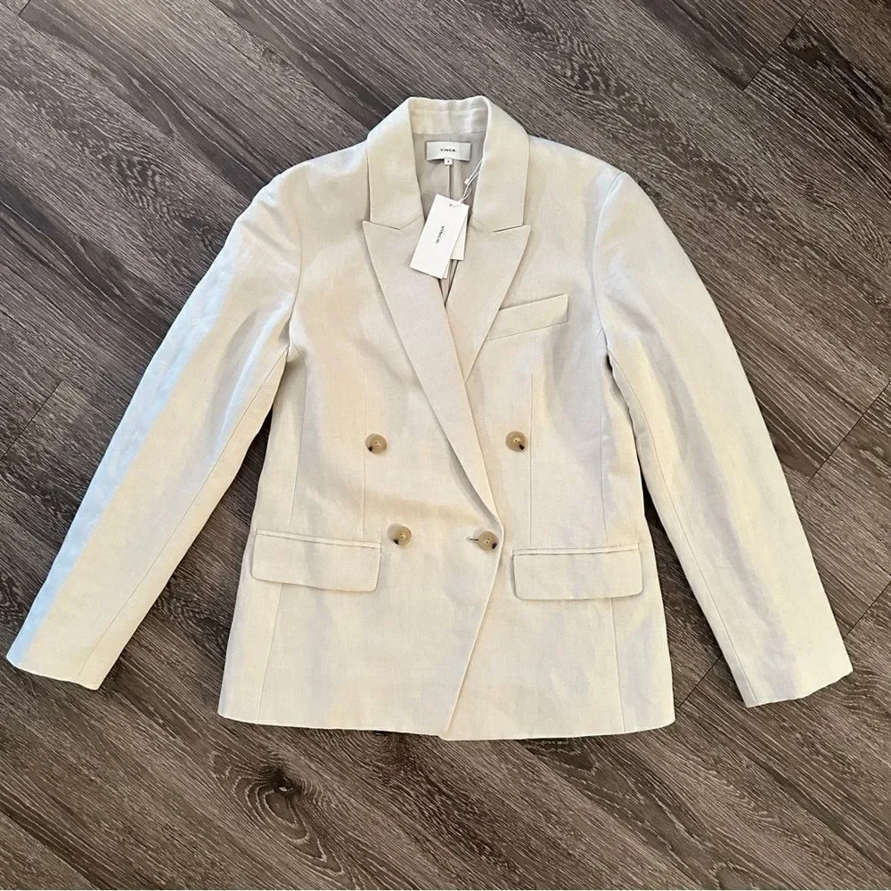 Vince Double Breasted Blazer New